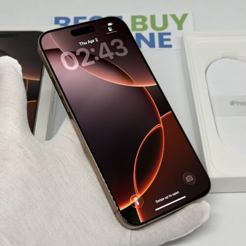 iPhone 16 Pro Max 256GB goud /zeer net /98% batt /garantie