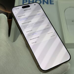 iPhone 16 Pro Max 256GB goud /zeer net /98% batt /garantie