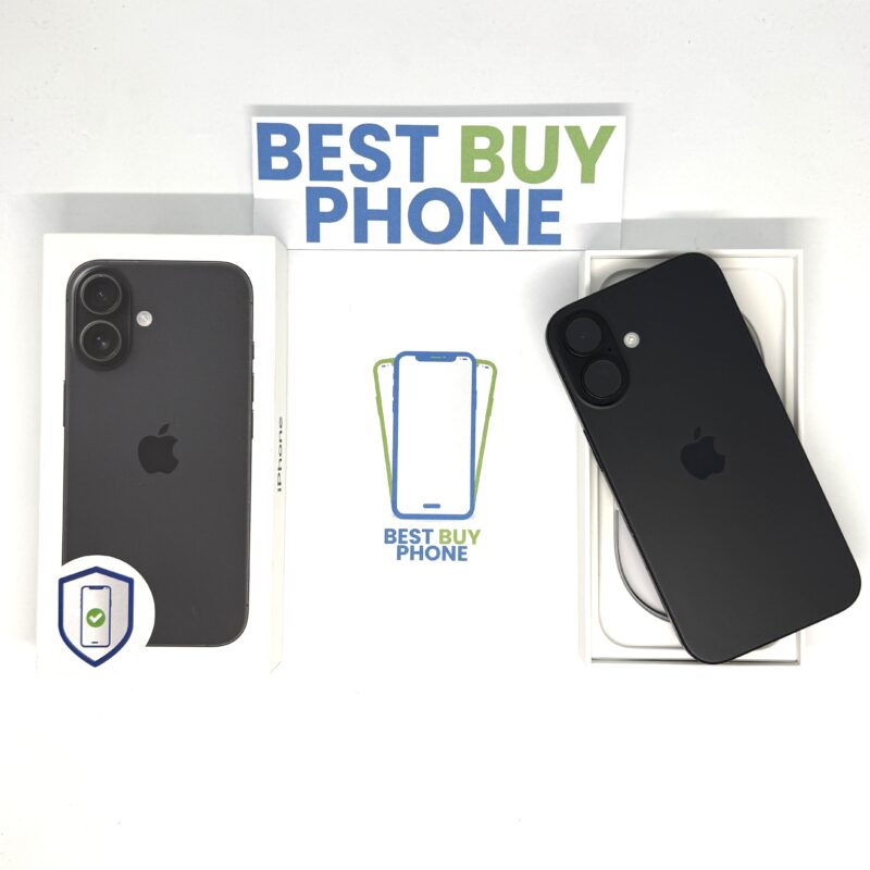 iPhone 16 128GB zwart /krasvrij scherm /99% batt /garantie