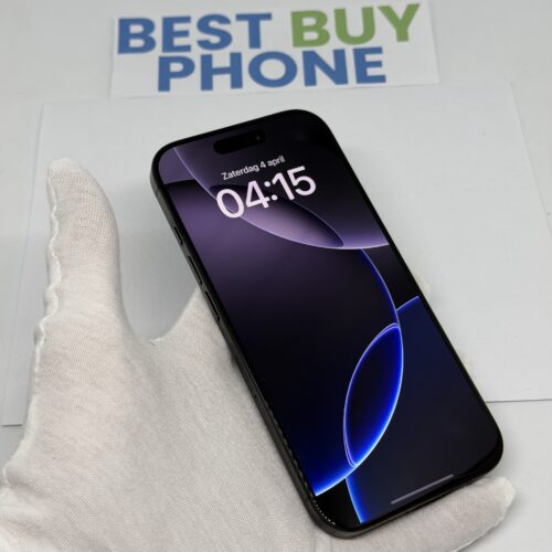 iPhone 16 Pro 256GB zwart /zeer net /100% batt /garantie