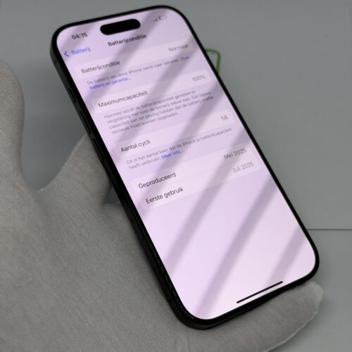 iPhone 16 Pro 256GB zwart /zeer net /100% batt /garantie
