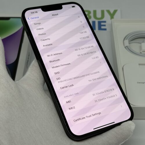 iPhone 14 Plus 128GB zwart /ongebruikt + 12 maanden garantie