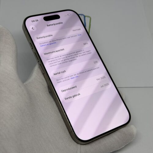 IMG_1581 iPhone 16 Pro 128GB grijs /zeer net /99% batt /garantie