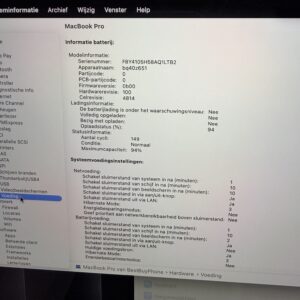 MacBook Pro M3 512GB zilver /krasvrij /94% batt /garantie