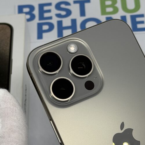 iPhone 15 Pro Max 256GB grijs /kras vrij /100% batt /garantie