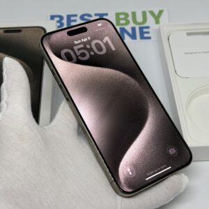 iPhone 15 Pro Max 256GB grijs /kras vrij /100% batt /garantie