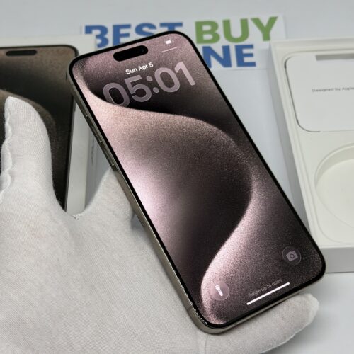 iPhone 15 Pro Max 256GB grijs /kras vrij /100% batt /garantie