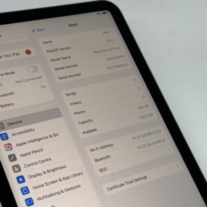 iPad mini 7e 256GB grijs /krasvrij /100% batt /garantie
