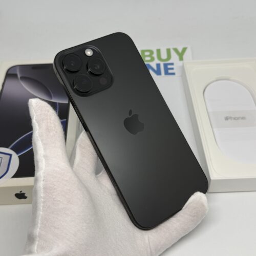 iPhone 16 Pro Max 256GB zwart /krasvrij glas /95% batt /garantie