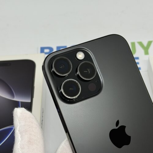 iPhone 16 Pro Max 256GB zwart /krasvrij glas /95% batt /garantie