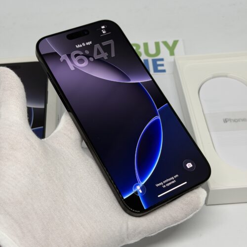 iPhone 16 Pro Max 256GB zwart /krasvrij glas /95% batt /garantie