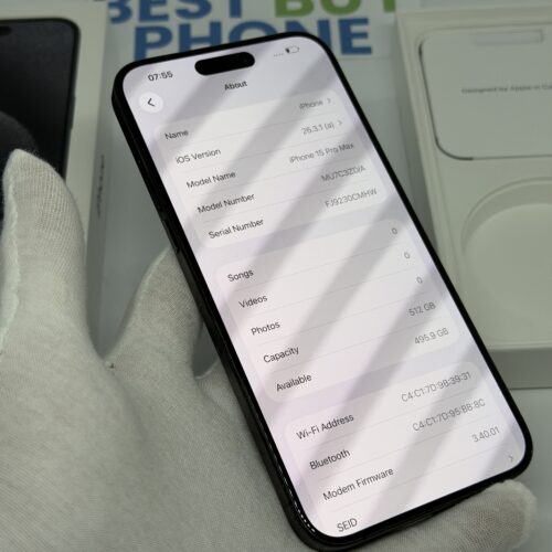 IMG_1687 2 iPhone 15 Pro Max 512GB zwart /kras vrij /91% batt /garantie