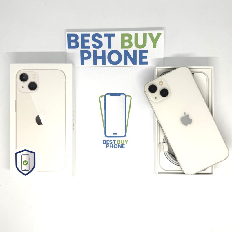 iPhone 13 128GB wit /85% batt /krasvrij glas /garantie