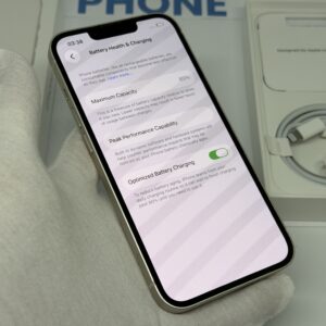 iPhone 13 128GB wit /85% batt /krasvrij glas /garantie