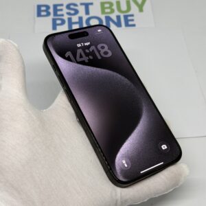 iPhone 15 Pro 128GB zwart /krasvrij /88% batt /garantie