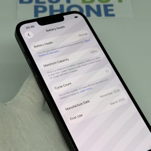 iPhone 16E 128GB zwart /100% batt /zeer net /garantie