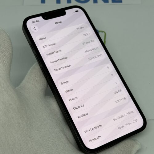 iPhone 16E 128GB zwart /100% batt /zeer net /garantie