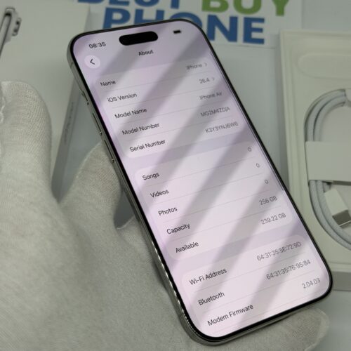 iPhone Air 256GB wit /100% batt /krasvrij /garantie