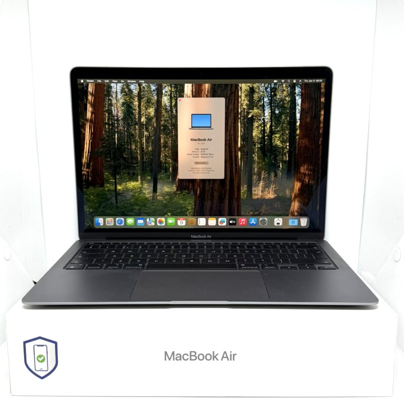 MacBook Air M1 256GB grijs /zeer net /100% batt /garantie
