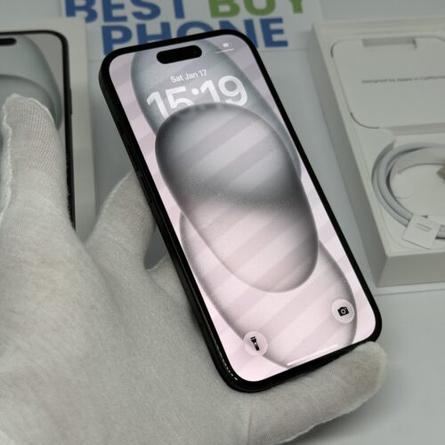 iPhone 15 128GB zwart /ongebruikt + 12 maanden garantie