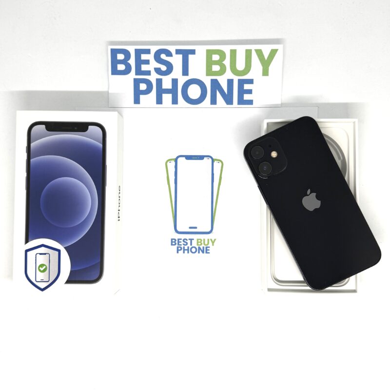 iPhone 12 mini 128GB zwart /87% batt /krasvrij /garantie