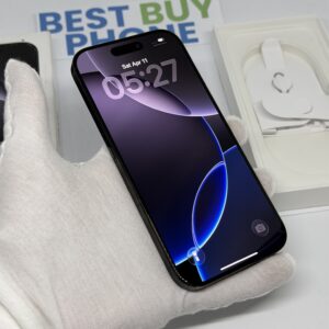 iPhone 16 Pro 128GB zwart /krasvrij scherm /97% batt /garantie