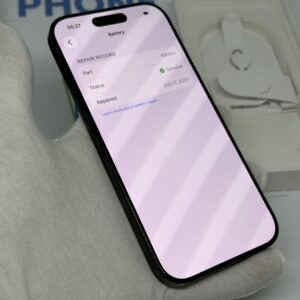 iPhone 16 Pro 128GB zwart /krasvrij scherm /97% batt /garantie