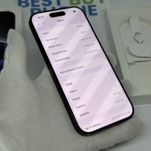 iPhone 16 Pro 128GB zwart /krasvrij scherm /97% batt /garantie