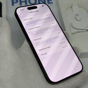 iPhone 16 Pro 128GB zwart /krasvrij scherm /97% batt /garantie