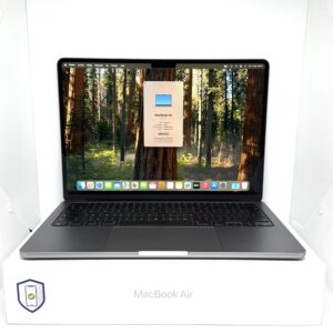 MacBook Air M2 256GB grijs /krasvrij /93% batt /garantie