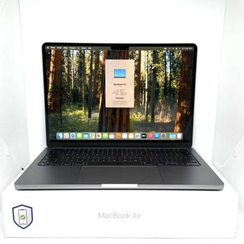 MacBook Air M2 256GB grijs /krasvrij /93% batt /garantie