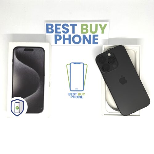 iPhone 15 Pro 128GB zwart /100% batt /licht gebruikt /garantie