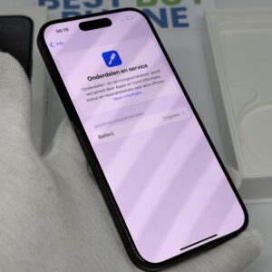 iPhone 15 Pro 128GB zwart /100% batt /licht gebruikt /garantie