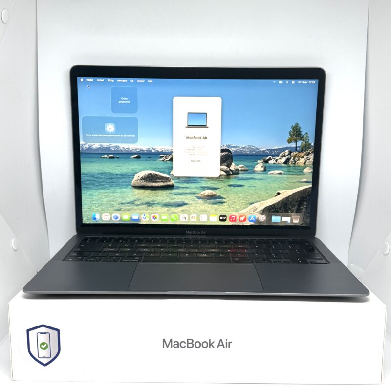 MacBook Air M1 16GB / 256GB grijs /zeer net /88% batt /garantie