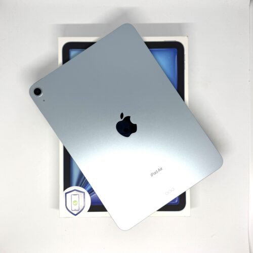 iPad Air 6e M2 128GB blauw /krasvrij /88% batt /garantie