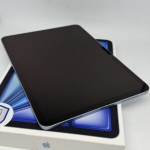 iPad Air 6e M2 128GB blauw /krasvrij /88% batt /garantie