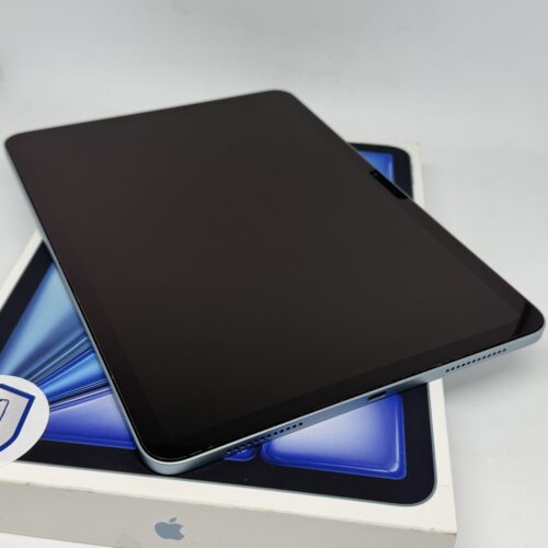 iPad Air 6e M2 128GB blauw /krasvrij /88% batt /garantie