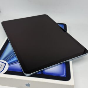 iPad Air 6e M2 128GB blauw /krasvrij /88% batt /garantie
