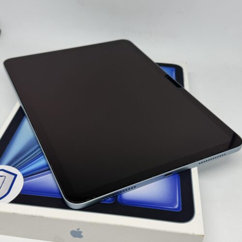 iPad Air 6e M2 128GB blauw /krasvrij /88% batt /garantie