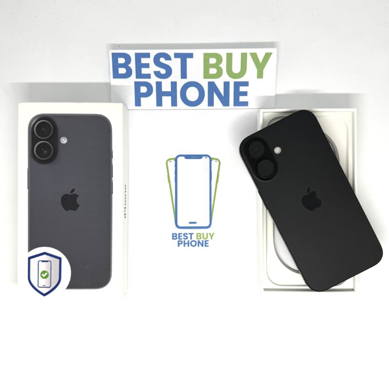 iPhone 16 128GB zwart /ongebruikt + 12 maanden garantie