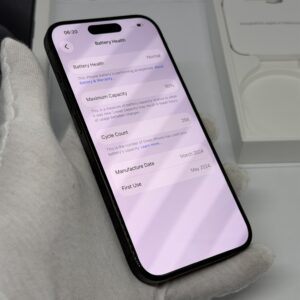 iPhone 15 Pro 128GB zwart /krasvrij /95% batt /garantie