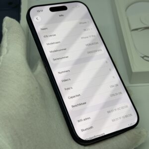 iPhone 17 Pro 256GB blauw /krasvrij glas /100% batt /garantie