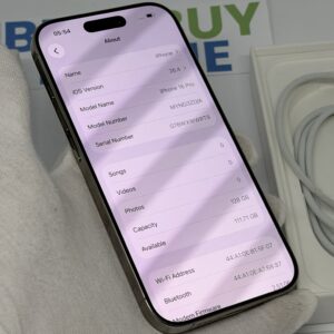 IMG_2153 2 iPhone 16 Pro 128GB naturel /krasvrij /99% batt /garantie