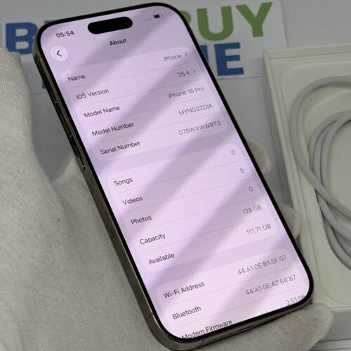 IMG_2153 2 iPhone 16 Pro 128GB naturel /krasvrij /99% batt /garantie