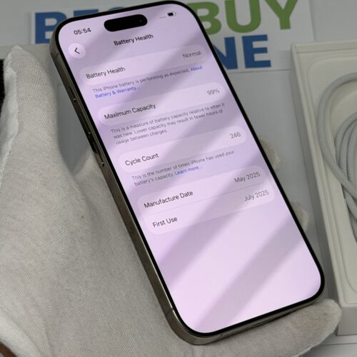 IMG_2154 2 iPhone 16 Pro 128GB naturel /krasvrij /99% batt /garantie
