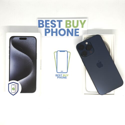 iPhone 15 Pro Max 256GB blauw /zeer net /100% batt /garantie