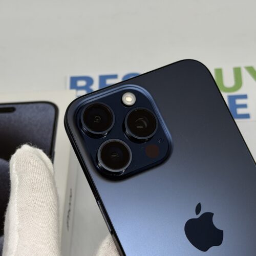 iPhone 15 Pro Max 256GB blauw /zeer net /100% batt /garantie