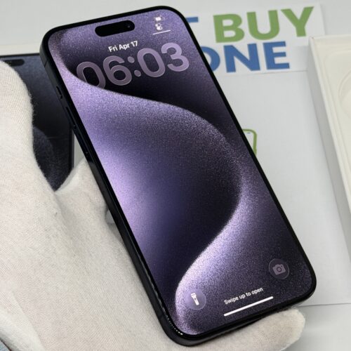 iPhone 15 Pro Max 256GB blauw /zeer net /100% batt /garantie