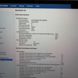 MacBook Air M2 256GB sterrenlicht /krasvrij /99% batt /garantie