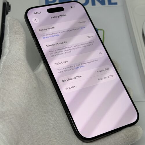 iPhone Air 256GB zwart /100% batt /krasvrij /garantie